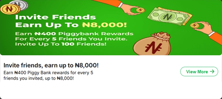 bonus-2 Referral rewards four hundred naira per five friends