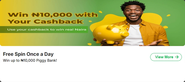 bonus-5 Cashback ten thousand naira man with piggy bank
