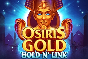 Osiris Gold pharaoh with two cobras