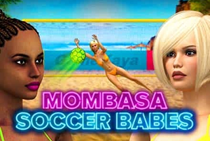 Mombasa Soccer Babes two women on beach